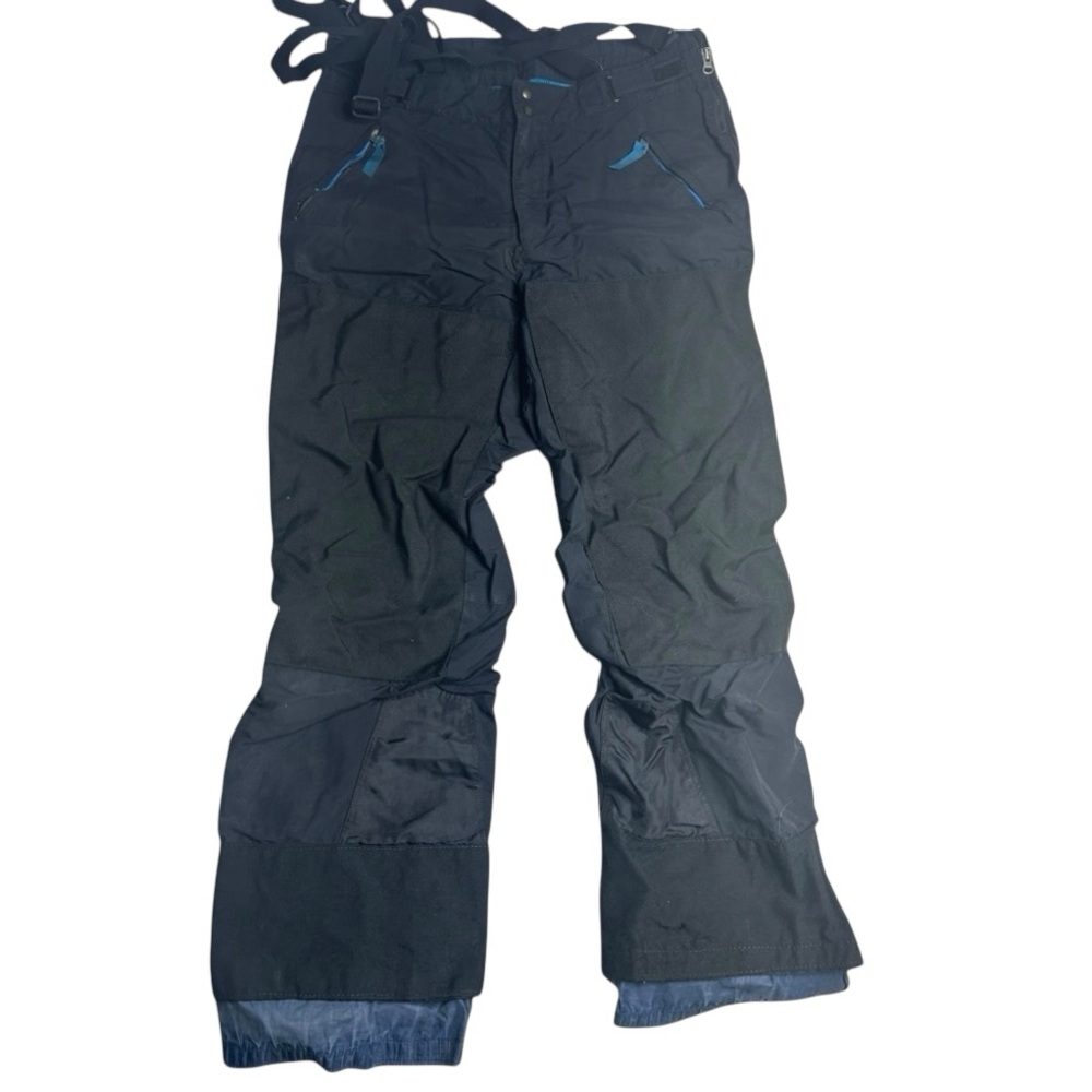Vintage 90s Patagonia Ski Snow Bib Pants Suspenders Black Size 36 Mountain‎